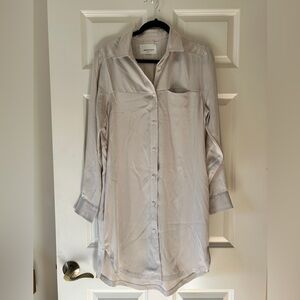 Paper Denim & Cloth Silk Shirt Dress S